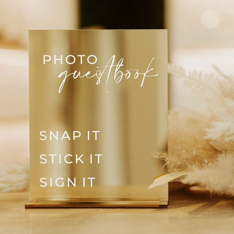 Rectangle Gold Mirror Wedding  - Table Number Gold review and price