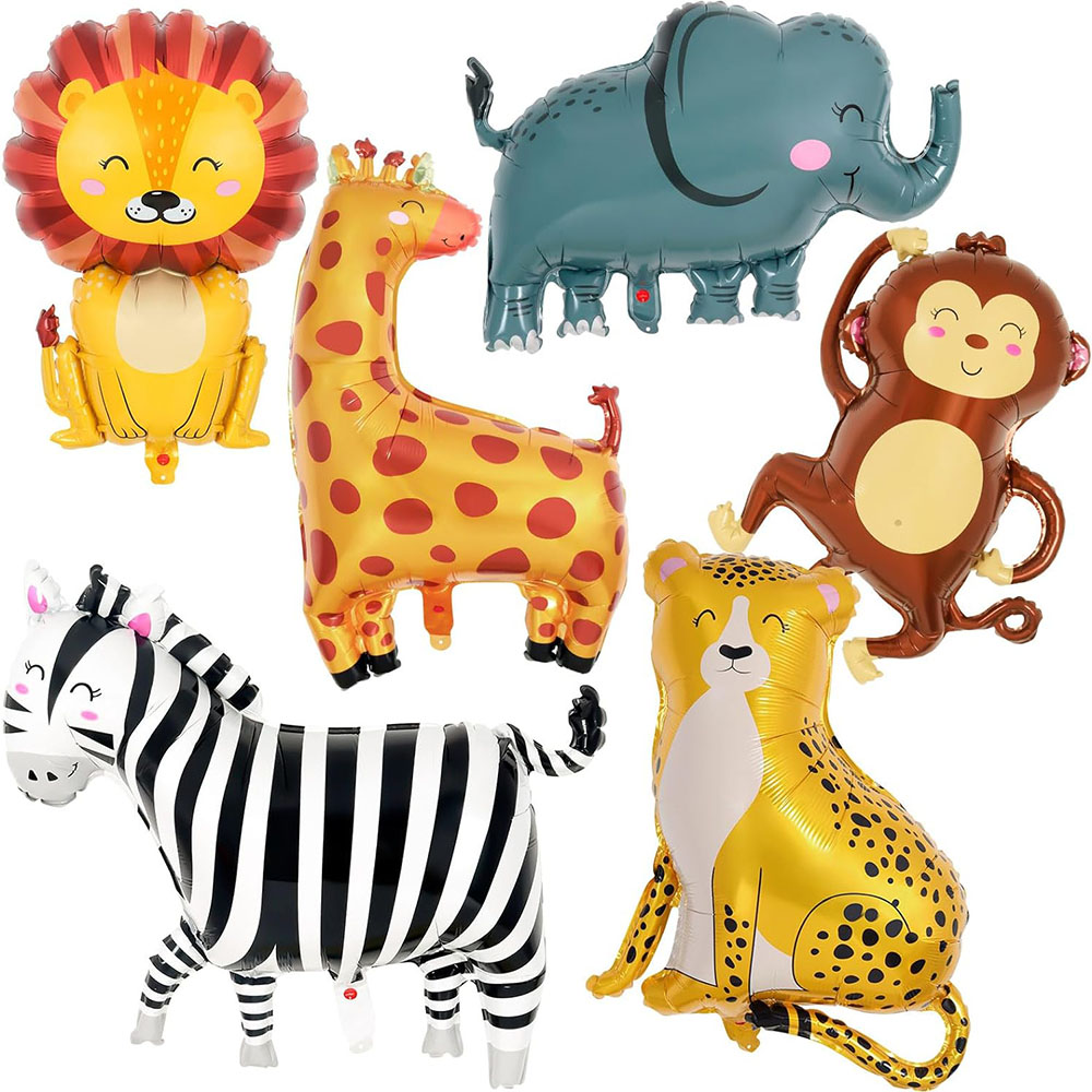 6Pcs Jungle Wild Animal Foil B - Wedding Zoo review and price